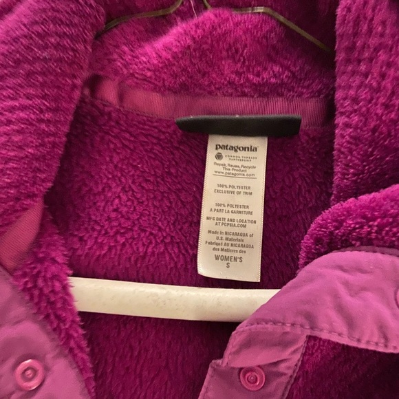 Womens Patagonia Fleece Re-Tool snap T small - Picture 2 of 2